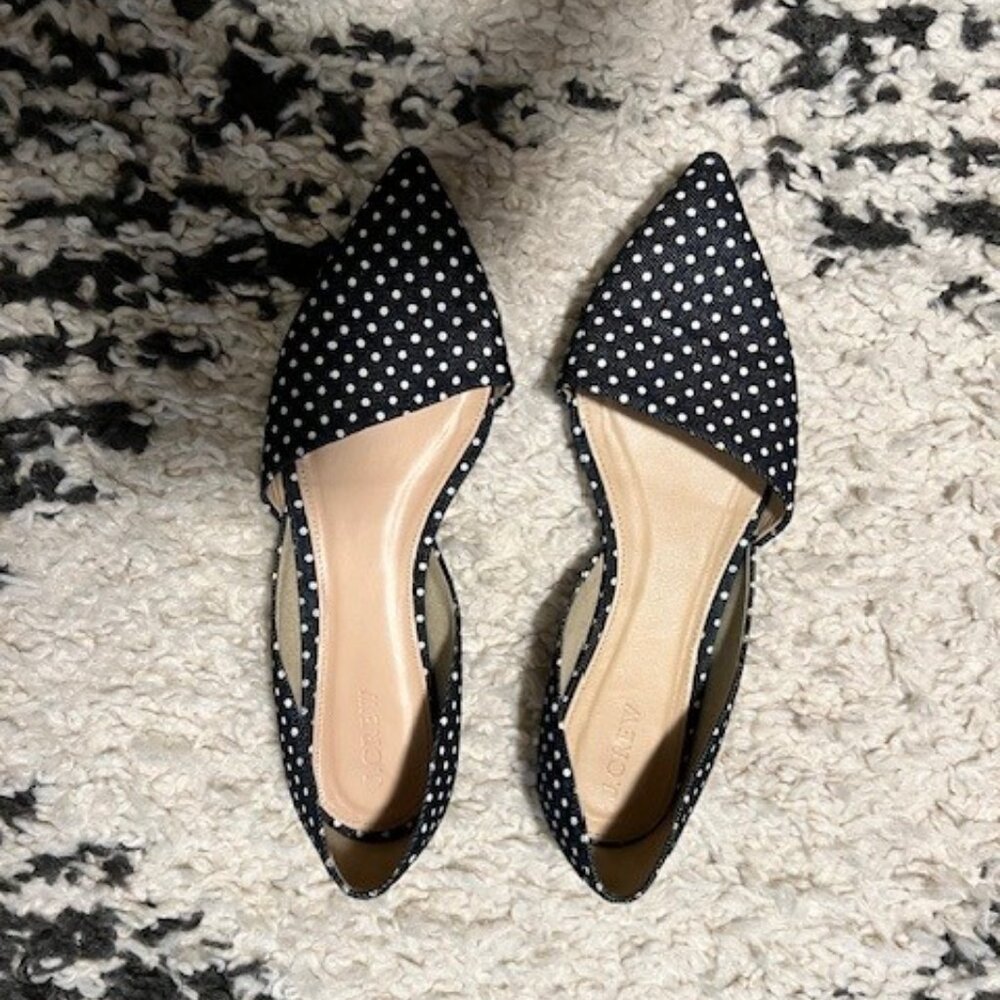 J.Crew Polkadot Flats